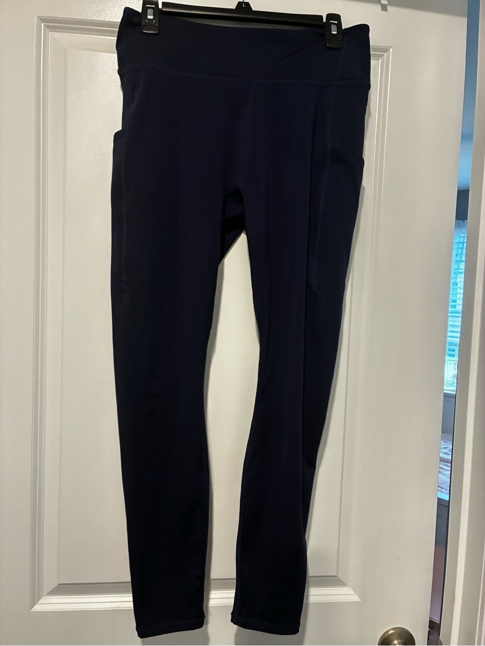 Fabletics Motion 365 Navy Athletic Leggings-XL